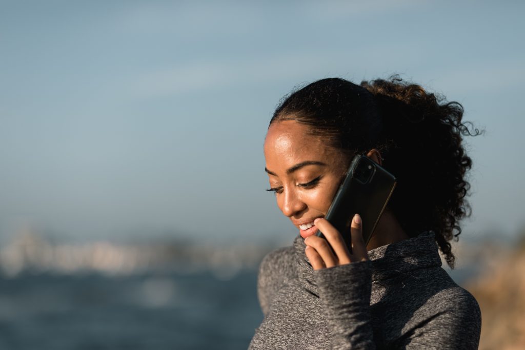 woman calling someone
