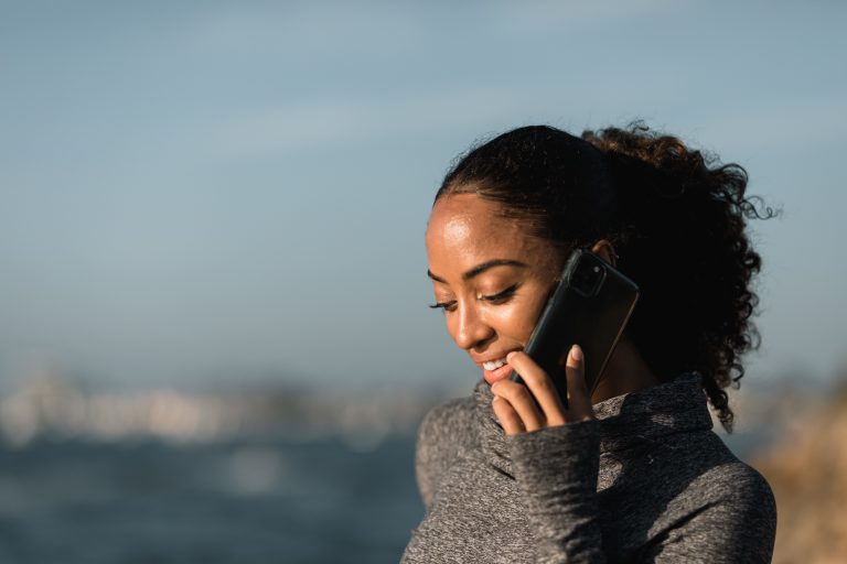 woman calling someone